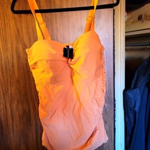 Ashley Stewart one piece bathing suit with matching cover up